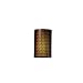 Ambiance Open Top and Bottom Small Cylinder Outdoor Wall Sconce with Floral Design Finish: Slate Marble