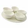 Nigella Lawson Living Kitchen Appetiser/Dip Bowl Set/5 Cream