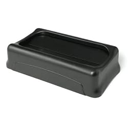 RCP267360BLA - Slim Jim Rectangular Waste Containers Lids
