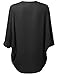 MBE Women's Flowy Sheer Loose Chiffon Kimono Cardigan & Blouse Top Solid