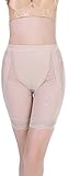 (コ-ランド) Co-land 骨盤スッキリショーツ シームレス レディース下着 補正ショーツ お腹引締め シェイプアップ 透明レース柄 ノーマルウエスト 女性用ガードル 肌色 XL