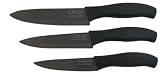 Tachi Ceramic 3-Knife Set Black Series
