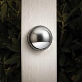 Kichler Lighting 15064BN Half Moon 12-Volt Deck and Patio Light, Brushed Nickel