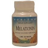 Melatonin 5 mg Sublingual Peppermint Tablets, By Horizon Nutraceuticals - 50 Ea