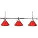 Trademark Premium 60 Inch 3 Shade Billiard Lamp Red and Silver, Red Trademark Premium 60 Inch 3 Shade Billiard Lamp Red and Silver, Red