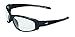 Global Vision Eyewear Hercules 2 Series Sunglasses, Clear Lens, Black Frame