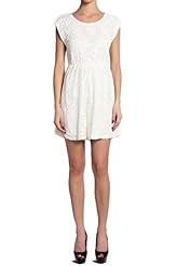 Floral Print Cap Sleeves Elasticized   Waistline Cotton/Polyester Gathered Slit Lace Jumpsuit/Mini Dress 