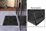 Outfront Scraper Outdoor Reversible Entrance Mat 7/16 Thick Black 36x72