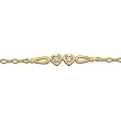 14K Yellow Gold Diamond Bracelet - 0.10 Ct.