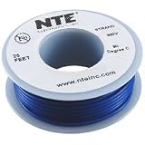 NTE Stranded 24 AWG Hook-Up Wire Blue 25 ft.