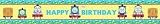 Thomas the Tank Engine banner - Thomas the Tank flat plastic party banner
