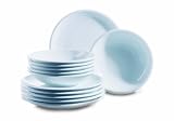 Produkt-Bild: Domestic 920419 Tim Porzellan Tafelservice 12-teilig mit je 6 Teller tief und flach