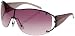 JLO by Jennifer Lopez Rimless Shield Sunglasses (Violet), O/S, SH.GUN, 66367867