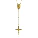 Jewelry : 14K Gold Rosary Cross Necklace - 17'
