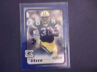 2001 Score 76 Ahman Green Packers (Football Cards)