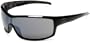Gargoyles Men's Contact Oversized Sunglasses,Black Frame/Smoke Lens,one size