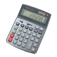 Compucessory 12-Digit Large Display Calculator, Gray