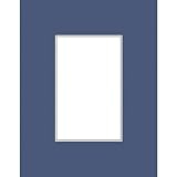 Savage ProMatte, Single 16 x 20 Photo Mat with 11 x 14 Opening, Bevel Cut, Acid Free, Single Color: Navy