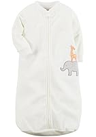 Carters One Piece Zoo Animals Micro Fleece Sleep Bag or Sack (0-9 Months)