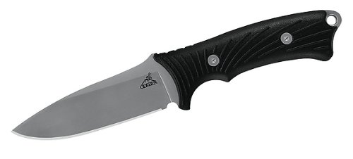 Gerber Outdoormesser, Modell Big Rock Camp Knife, 440 A, SoftGrip, Nylonscheide