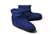 White Down Slippers Navy Medium
