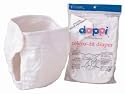 Dappi Brand--Pinless Contoured Cloth Diapers (Size Medium-13 to 24 lbs)