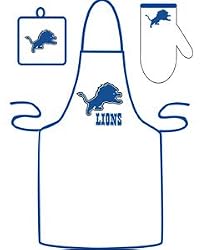 Detroit Lions Grilling Apron Set - Football Sports Merchandise