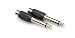 Hosa GPR101 RCA To 1/4 TS Adaptor 2 Pack
