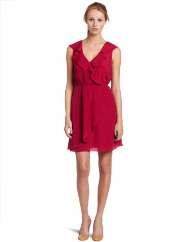 BCBGeneration Red Ruffle Dress