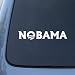 NOBAMA - BARACK OBAMA - Vinyl Car Decal Sticker #1671 | Vinyl Color: White