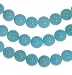 Amazonite Peruvian Medium Neon Blue Bead Strand Round 6mm 16"