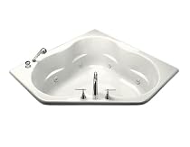 KOHLER K-1144-0 6060 Corner Whirlpool, White