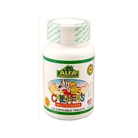 Alfa Vitamins Children's Multivitamin (Animals) 100 chewable tabs All Natural