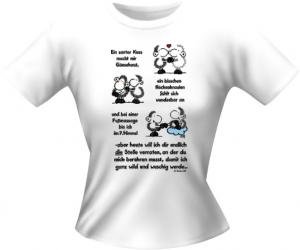 Girlie-Shirt - Ein heißer Kuß