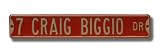 HOUSTON ASTROS 7 CRAIG BIGGIO DR Authentic METAL STREET SIGN (6 X 36)