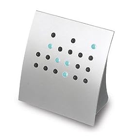 Binary Clock, Crystal Blue by Anelace