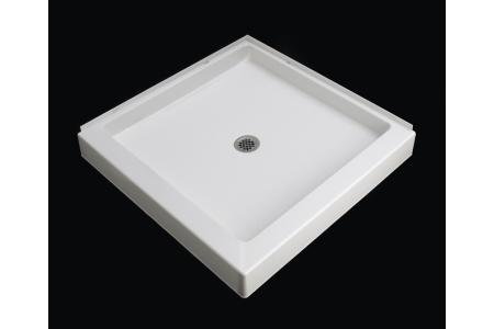 Sterling 72051100-0 Intrigue Shower Receptor Only Square 39 x 39 White