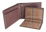 BROWN LEATHER MEN'S WALLET REMO CREDIT CARD CASE HOLDER