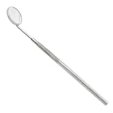 Stainless Steel Dental Inspection Mirror Real Glass