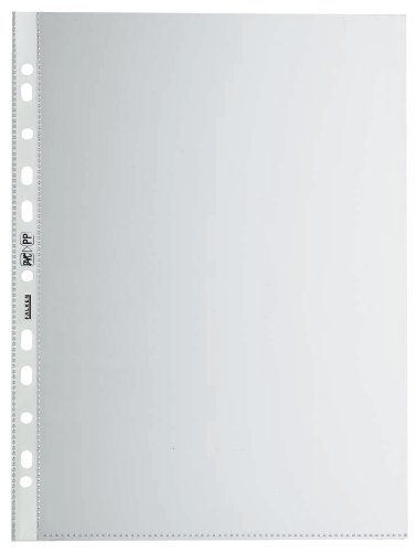 Herlitz 5824008 Prospekthülle A4 Standard transparent- glasklar, 100er Packung, 0,05 mm