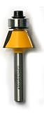 Kempston 156031 Bevel Trim Bit, 1/4-Inch Shank, 1/4-Inch Cutting Diameter, 3/8-Inch Cutting Length, 22 Degrees