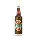 Metallic Hand Painted Beer Bottle Ornament with Gold Hanging Ribbon