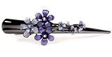 Apparel : Suri Purple Flower Swarovski Alligator Clip