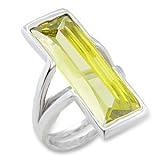 Women's Solitaire Olivine Cubic Zirconia Ring, Size: 5-10