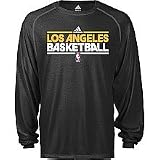 adidas Los Angeles Lakers Heathered ClimaLite Long Sleeve T-Shirt