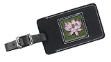 Lotus Leather Luggage Tag