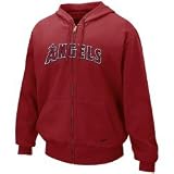 Nike Los Angeles Angels of Anaheim Red Tackle Twill Full Zip Hoody Sweatshirt