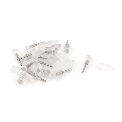 15 Set Clear Charger USB Dock Anti Dust Plug Stopper for iPhone 6