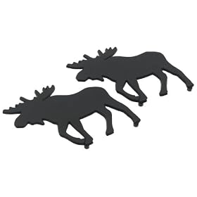 DII Moose Black Cast Iron Trivet Set of 2 by DII