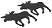 DII Moose Black Cast Iron Trivet Set of 2